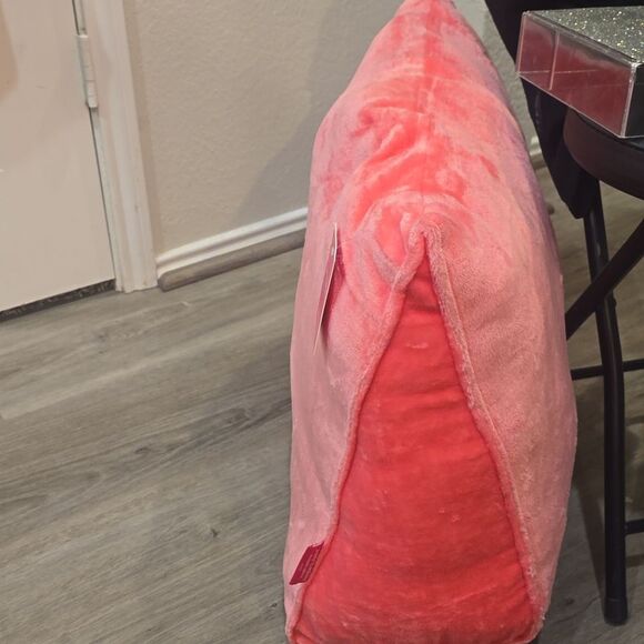 Juicy Couture Home Gold Rhinestone JC Logo Plush Wedge Pillow w/Phone Pocket - Picture 7 of 8